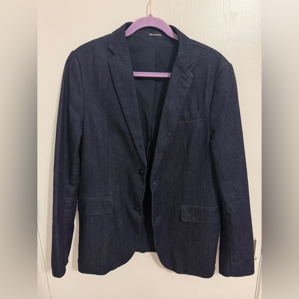 Claiborne Men’s Denim Sport Coat (Slim Fit 38R)